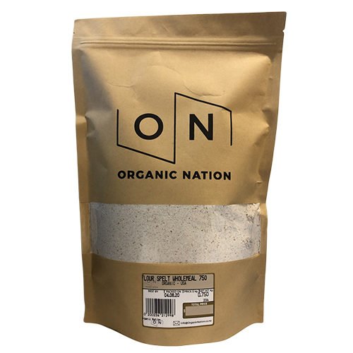 Organic Nation Flour Spelt Wholemeal 750G