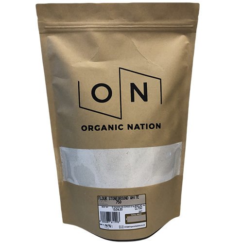 Organic Nation Stoneground White Flour 750G