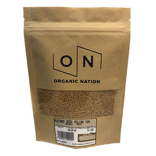 Organic Nation Mustard Seed Yellow 100G