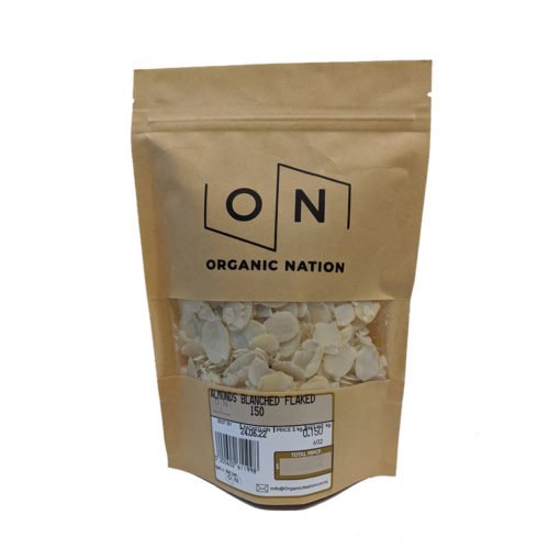 Organic Nation Blanched Flaked Almonds 150g