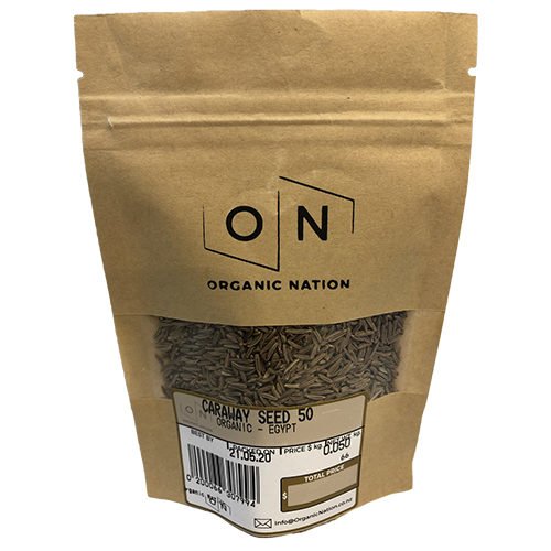 Organic Nation Caraway Seeds 50G
