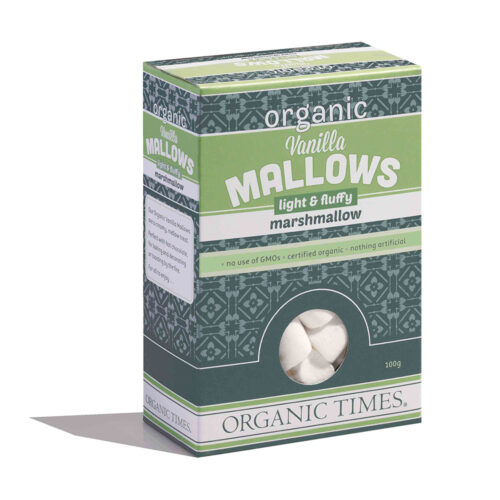 Organic Times Vanilla Mallows Marshmallows 100g